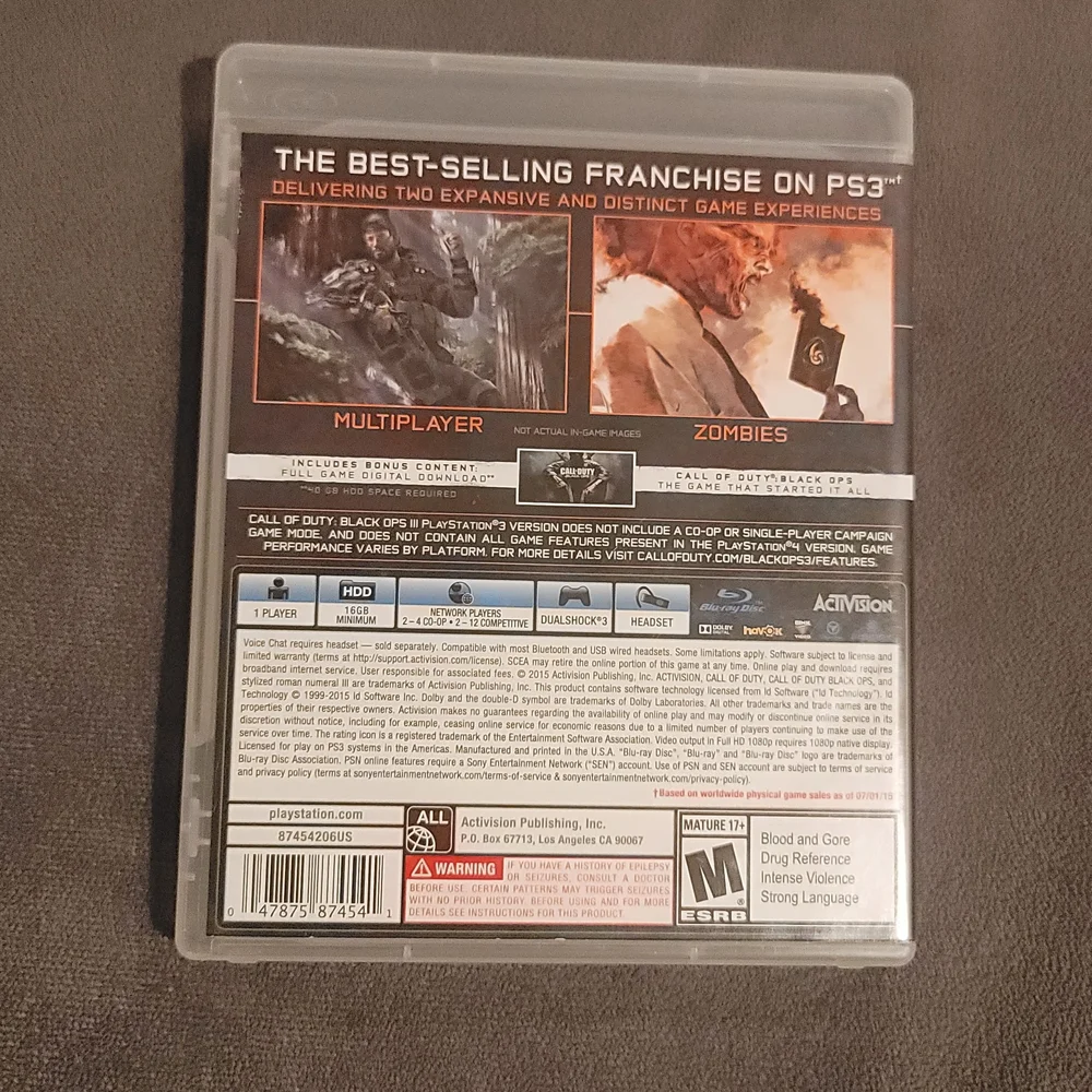 PS3 - Call of Duty: Black Ops III